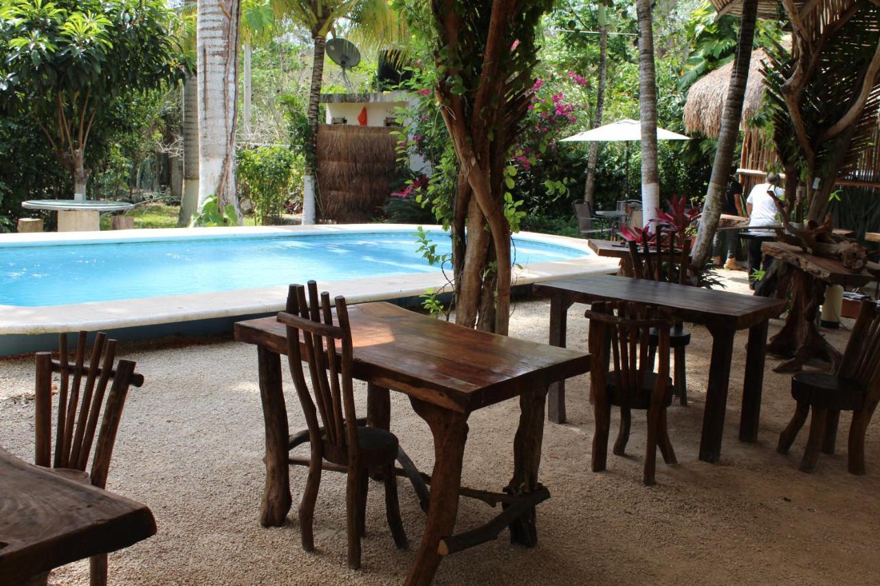 Cabanas La Alborada Villa Tulum Pueblo Buitenkant foto