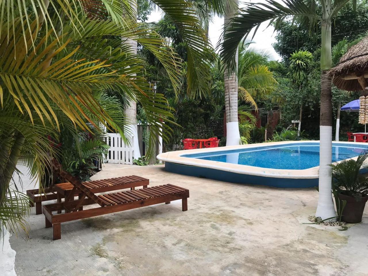 Cabanas La Alborada Villa Tulum Pueblo Buitenkant foto