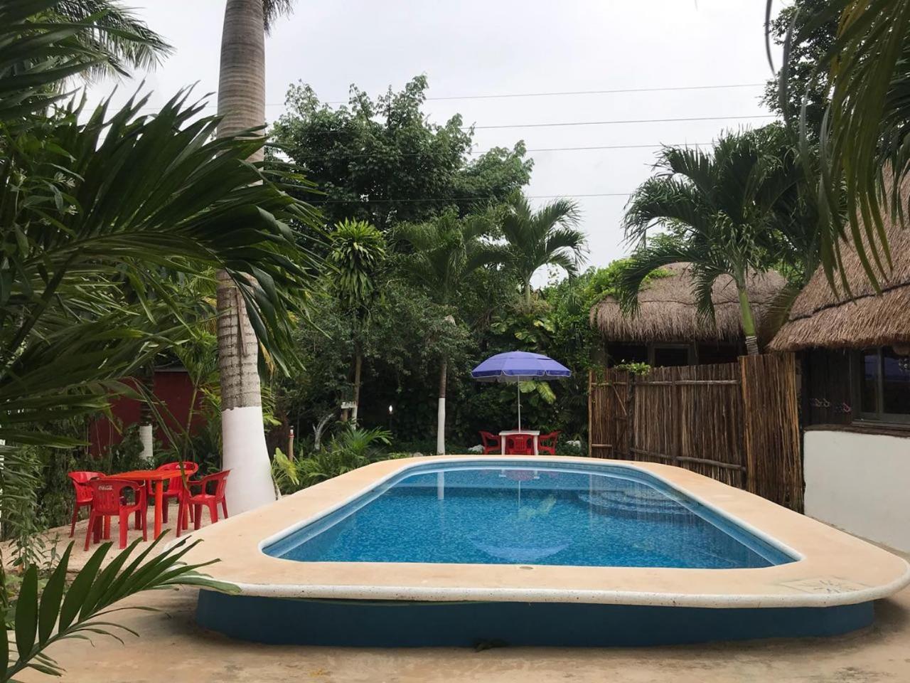 Cabanas La Alborada Villa Tulum Pueblo Buitenkant foto