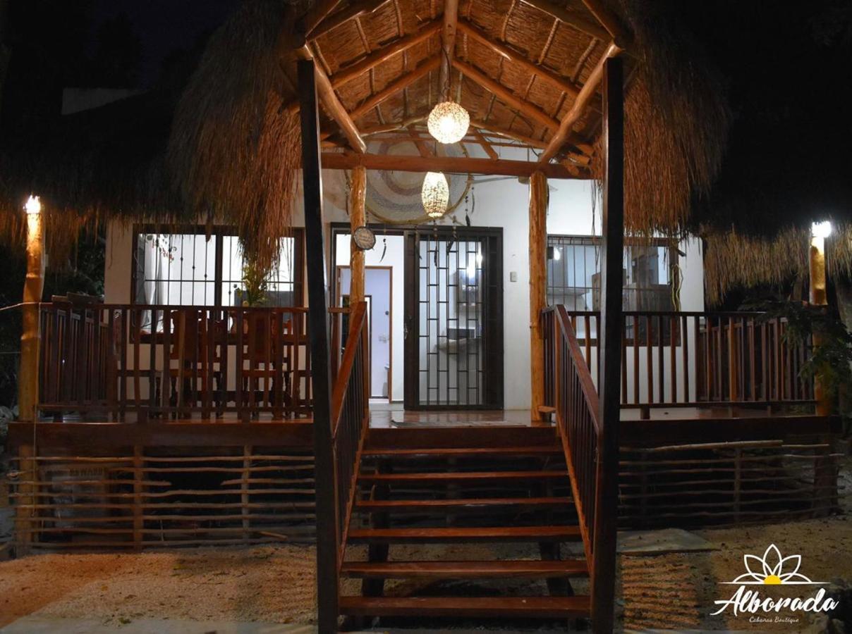 Cabanas La Alborada Villa Tulum Pueblo Buitenkant foto